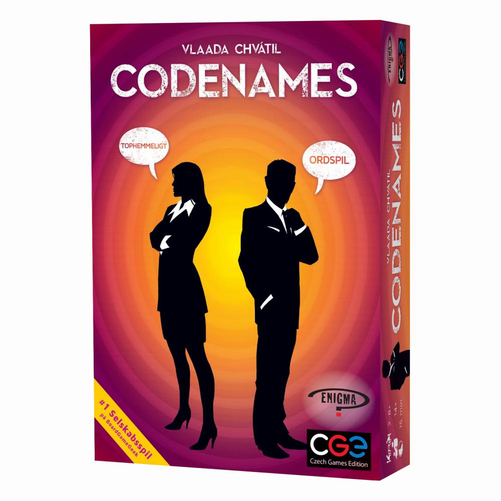 Codenames - På Dansk; Ordspil; selvskabsspil; Brætspil