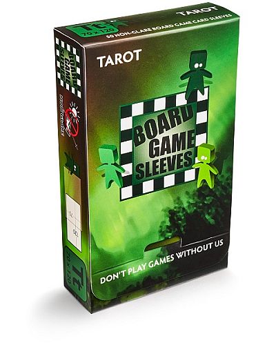 Board Game Sleeves, Tarot, 70 x120 mm., clear, deck boks, deck box, 50 stk.