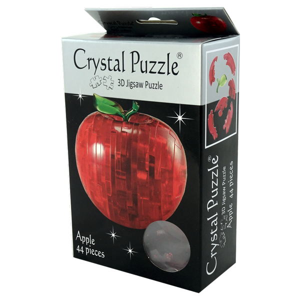 3D Crystal Puzzle Apple 44 stykker Bræt & Brikker