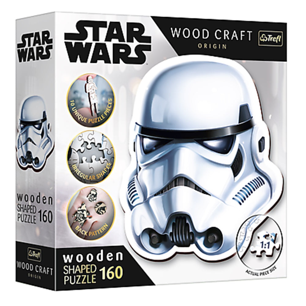 Puslespil - Wood Craft - Star Wars: Stromtrooper Hjelm, 160 brikker