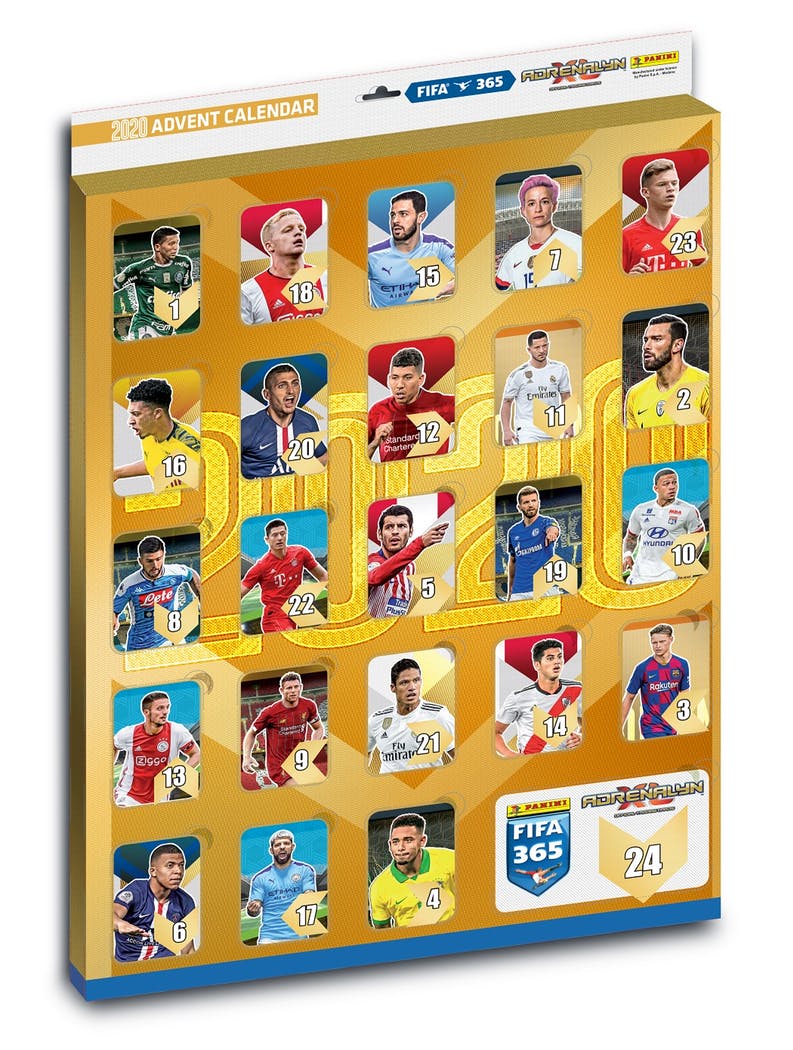 Fodboldkort Adrenalyn XL FIFA 365 Advent Kalender 2020