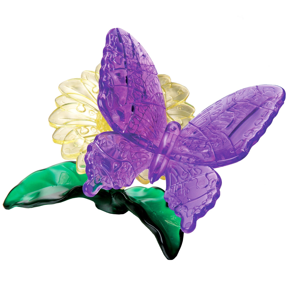 Puslespil - 3D Crystal Puzzle: Sommerfugl (Lilla), 38 brikker