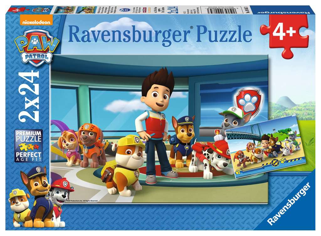 Paw patrol helpful good noses puzzle 2x24 pieces