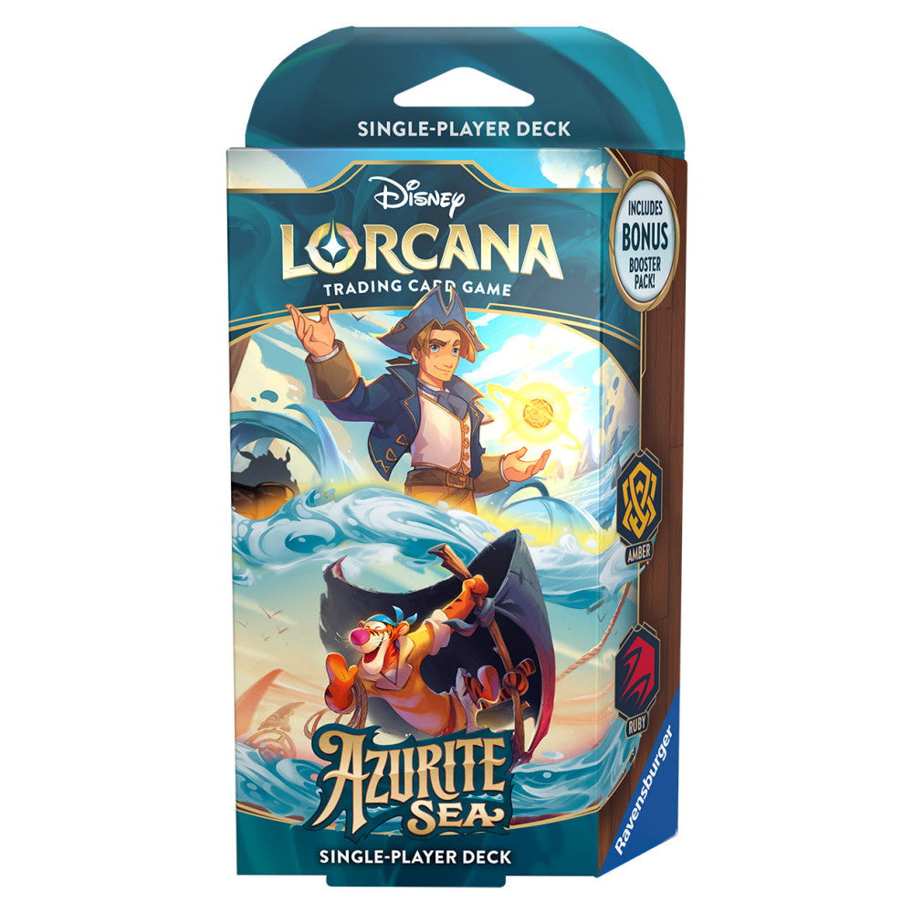 Disney Lorcana: Azurite Sea - Starter deck (Amber &amp; Ruby / Jim &amp; Tigerdyr)