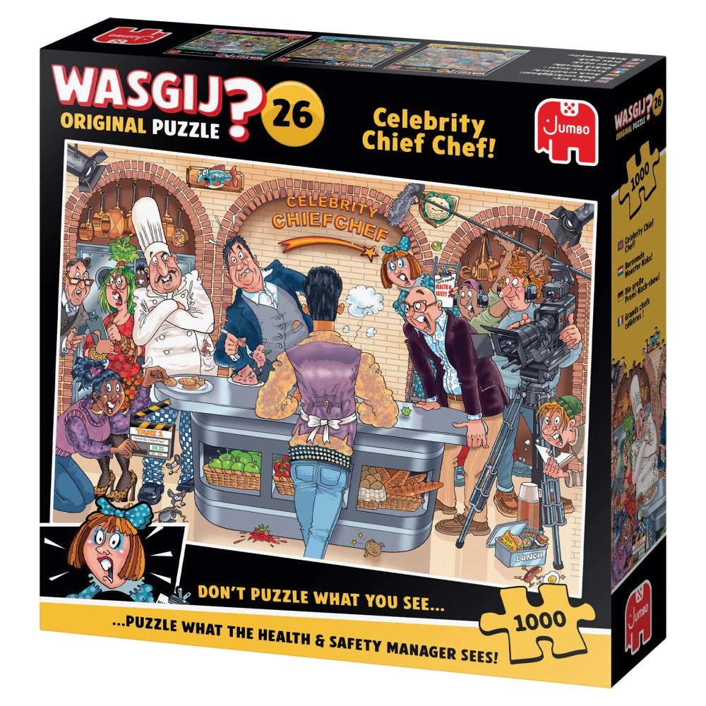 Puslespil - Wasgij Original 26: Den store kokkedyst!, 1000 brikker