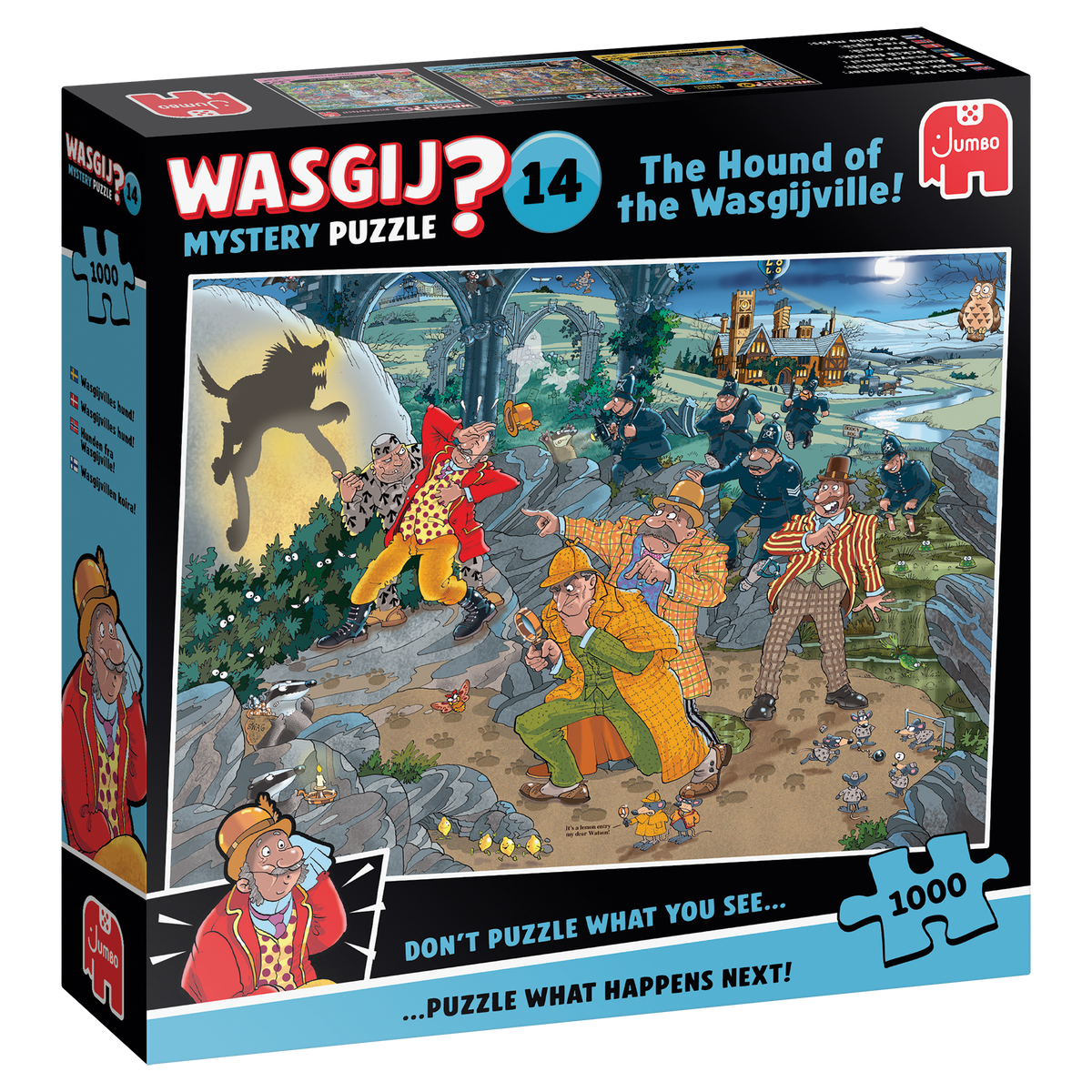 Puslespil - Wasgij Mystery 14: Wasgijvilles hund!, 1000 brikker