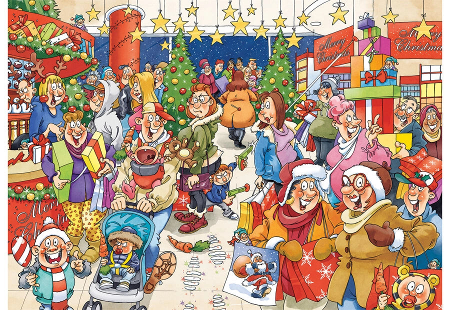 Puslespil - Wasgij Christmas 10: Hemmelig indkøbsmission!, 1000 brikker