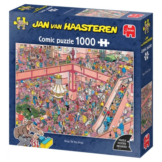Puslespil - Jan Van Haasteren: Shoppefeber, 1000 Brikker
