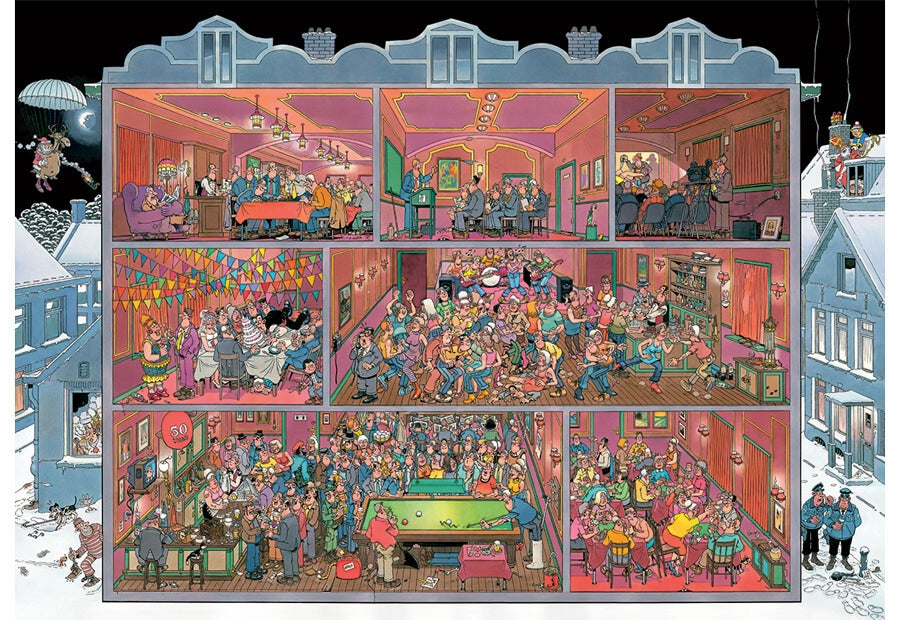 Puslespil - Jan Van Haasteren: Den Store Café, 1000 Brikker