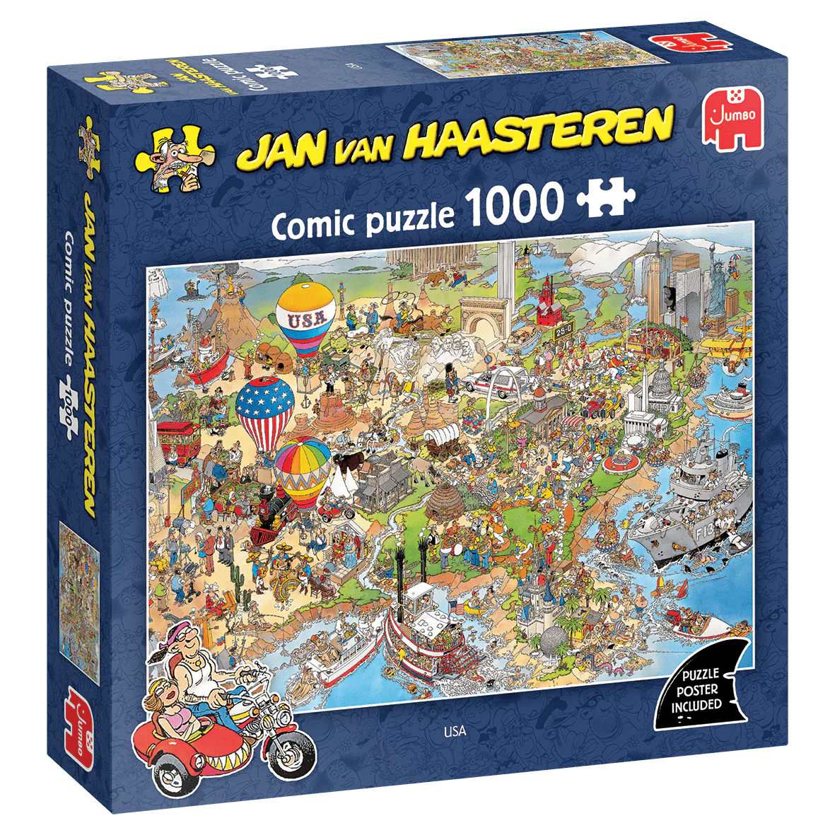 Puslespil - Jan Van Haasteren: Den Store Café, 1000 Brikker