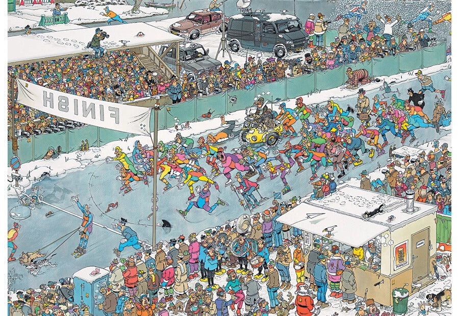 Puslespil - Jan Van Haasteren: Elleve Byers Istur, 1000 Brikker