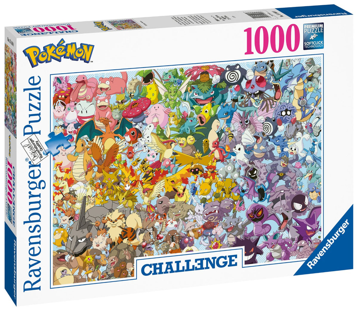 Puslespil - Pokémon, 1000 brikker