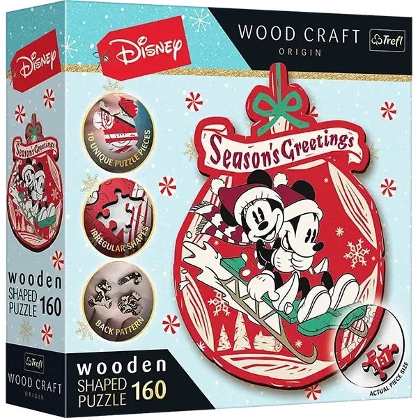 Puslespil - Disney: Mickey og Minnies Juleeventyr, 160 brikker