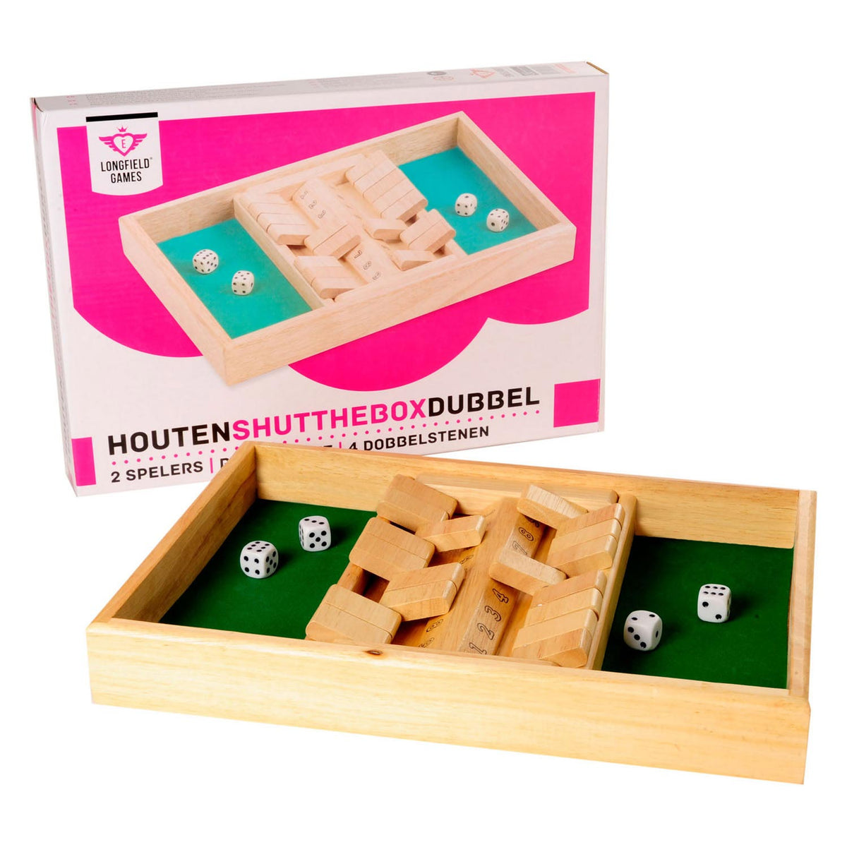 Shut the Box (1 - 9) med Dobbelt plade