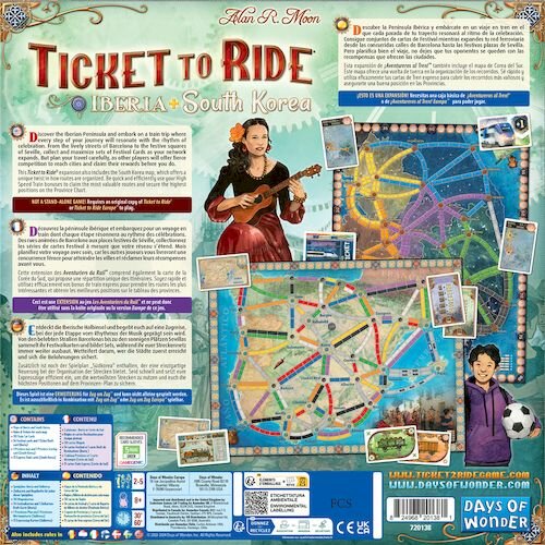 Ticket to Ride: Map Collection #8 Iberia + South Korea