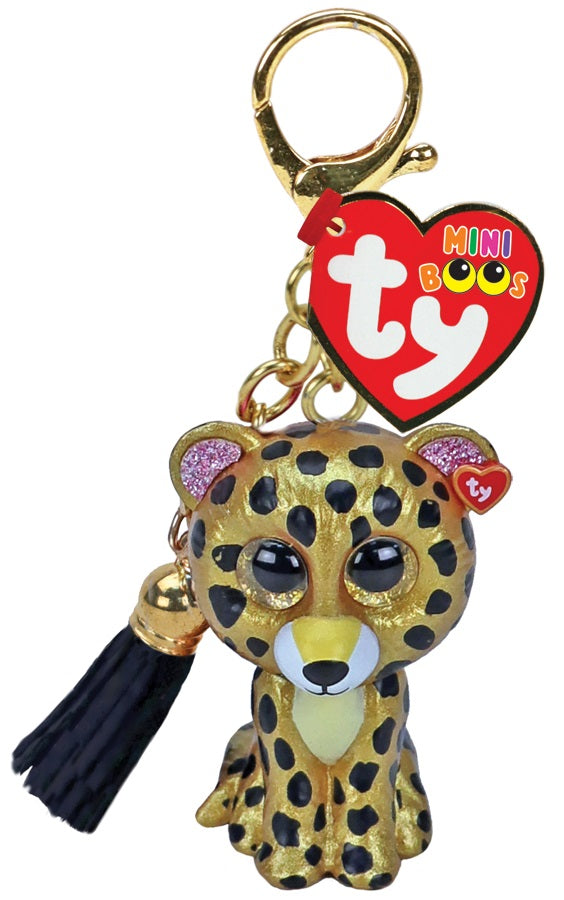 TY Mini Boos STERLING - leopard clip