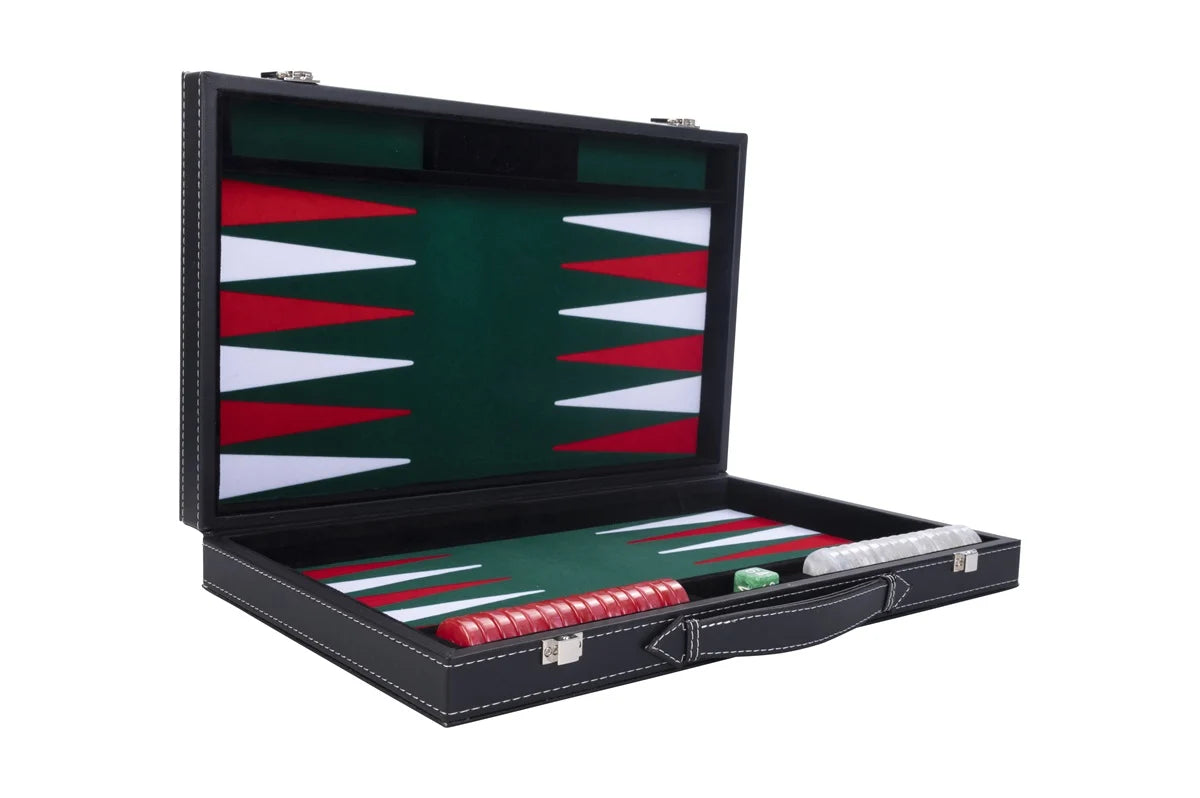 Backgammon - Grøn, 38 cm