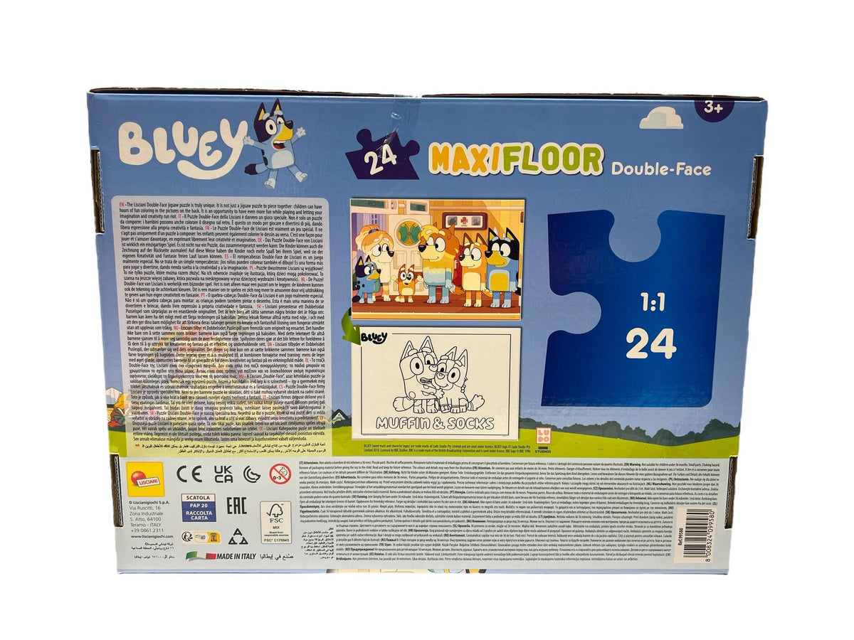 Puslespil - Bluey: Double Face 24 maxi brikker 8008324099580