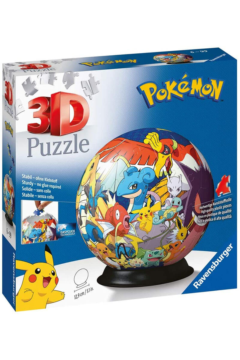 3D Puzzle-Ball Pokemon, 72 brikker