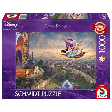 Puslespil - Thomas Kinkade - Disney: Aladdin, 1000 Brikker