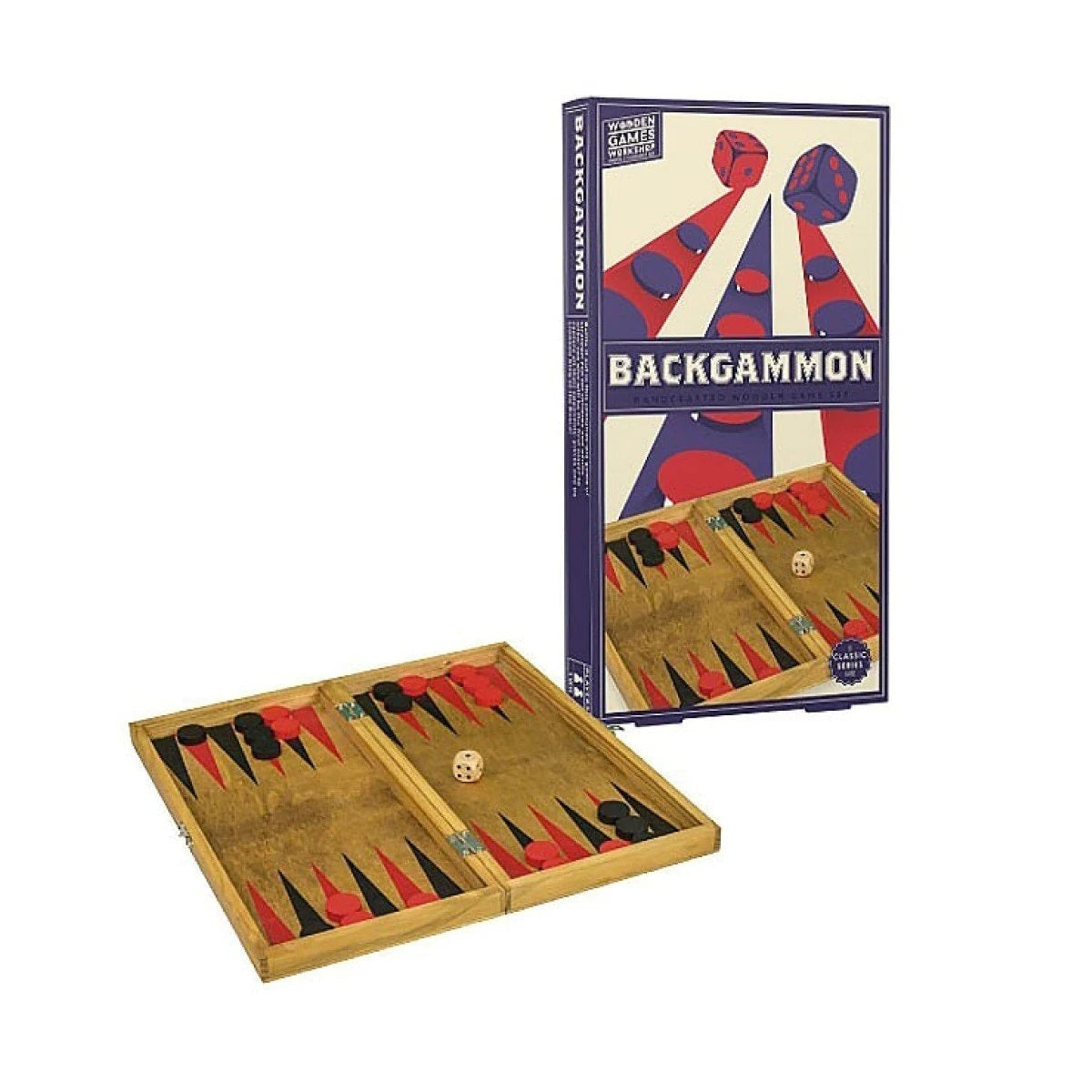 Backgammon retro - i træ