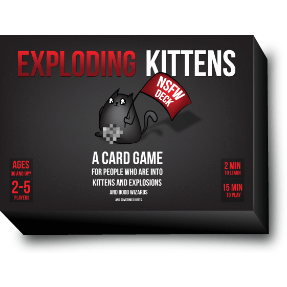 Exploding Kittens - NSFW; Selskabsspil; Brætspil