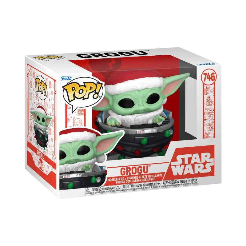 Funko Pop! Star Wars: The Mandalorian - Holiday Grogu in Pram #746