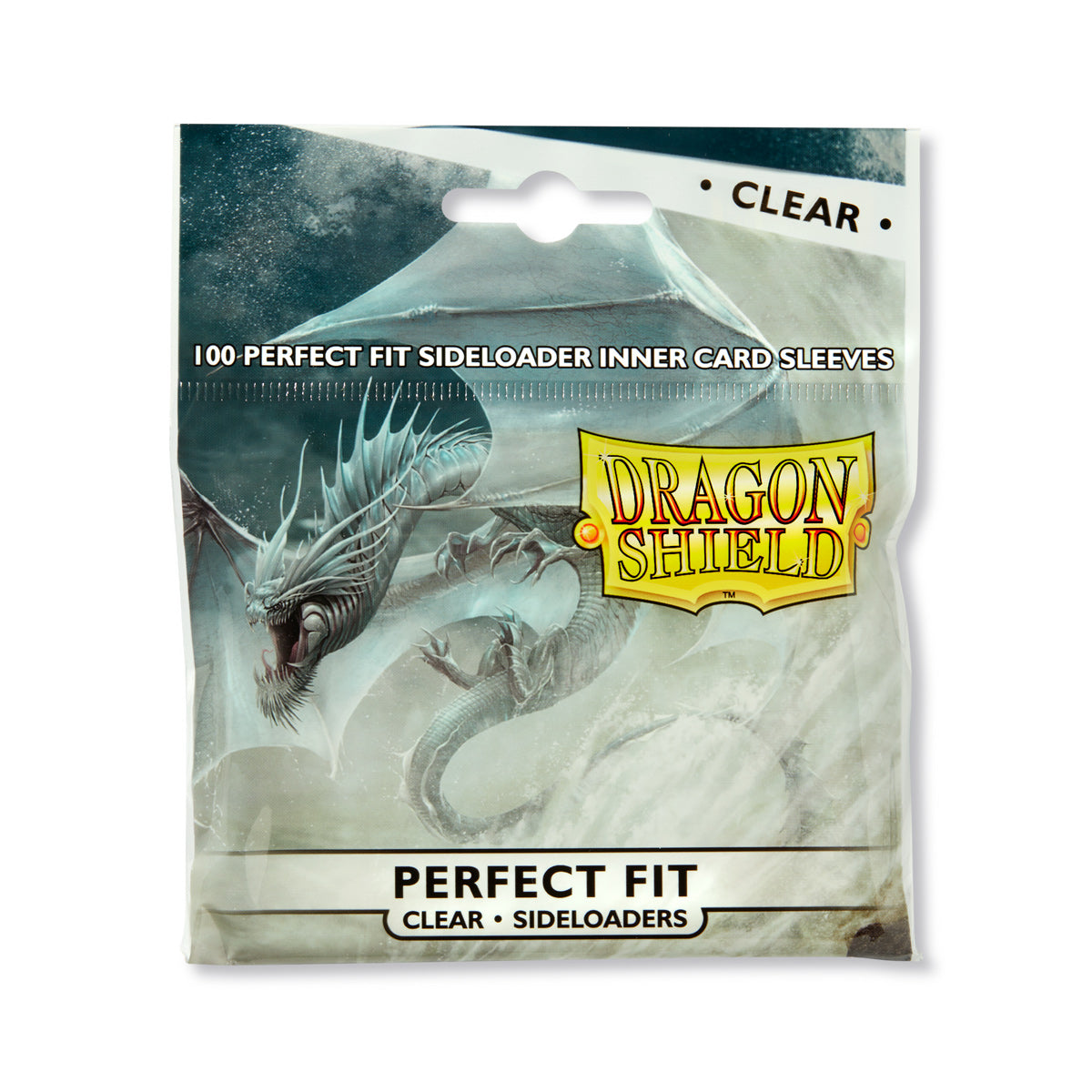 Sleeves - Dragon Shield 100 stk. Perfect Fit, Clear - sideload