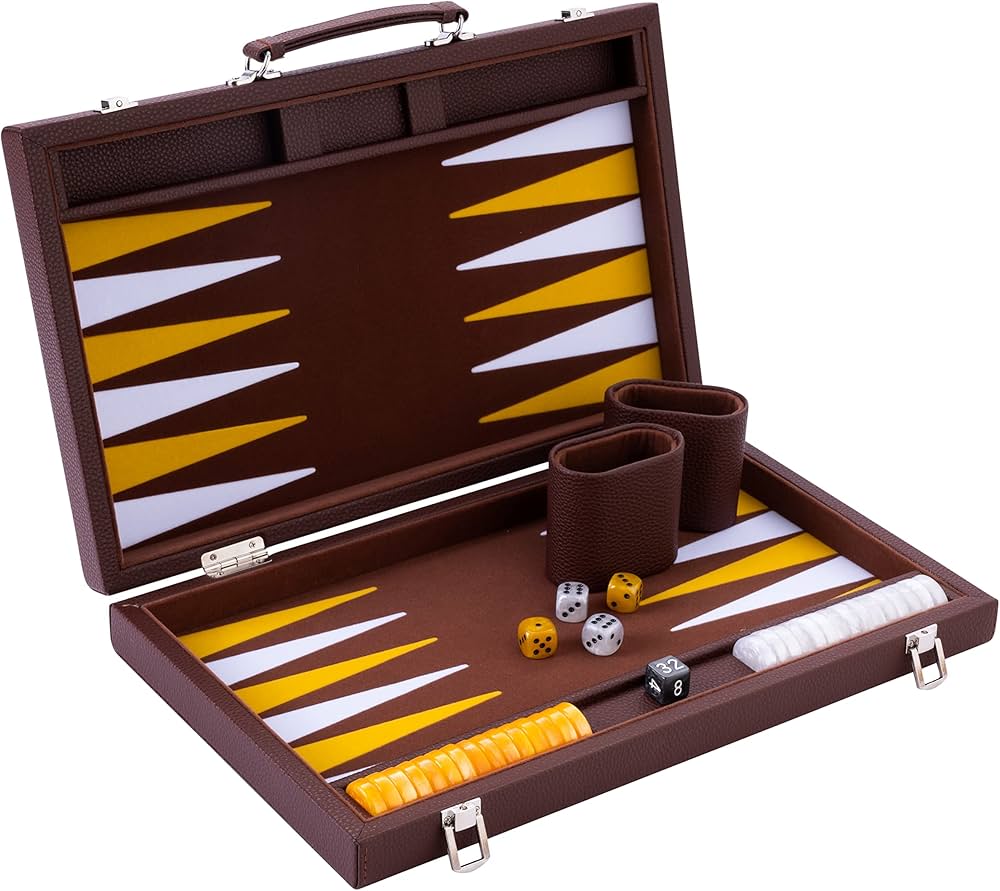 Backgammon - brun, 38 cm