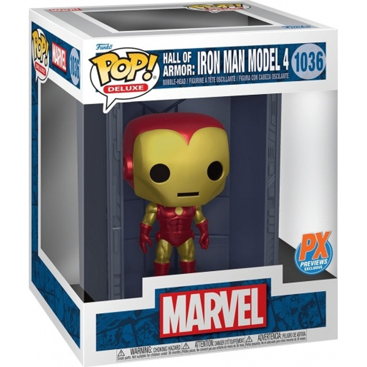 Funko Pop! Deluxe: Hall of Armor - Ironman Model 4 #1036