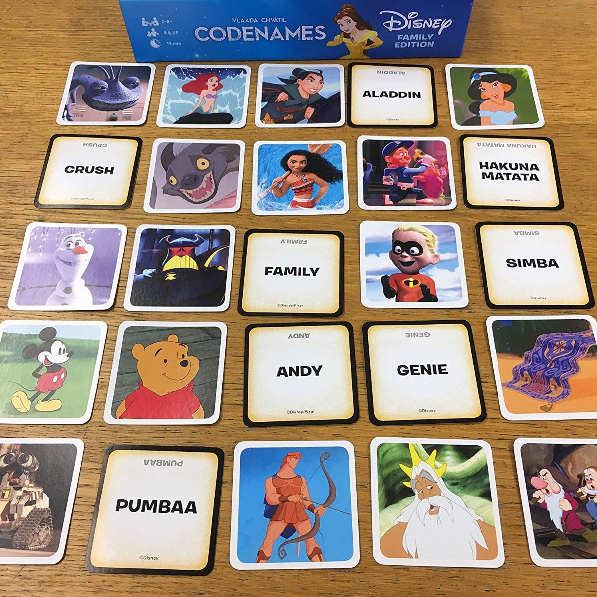 Codenames Disney - på engelsk | Det prisvindende familiespil – Bræt ...