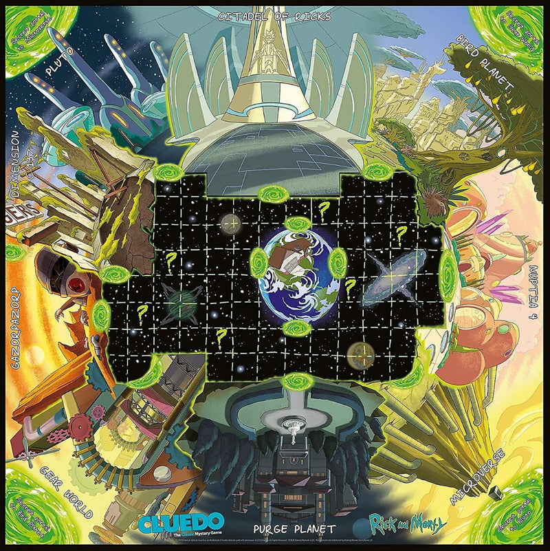 Cluedo: Rick & Morty - på engelsk