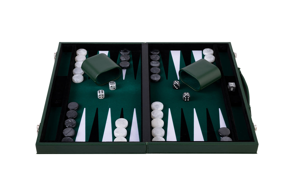 Backgammon Grøn 38 cm