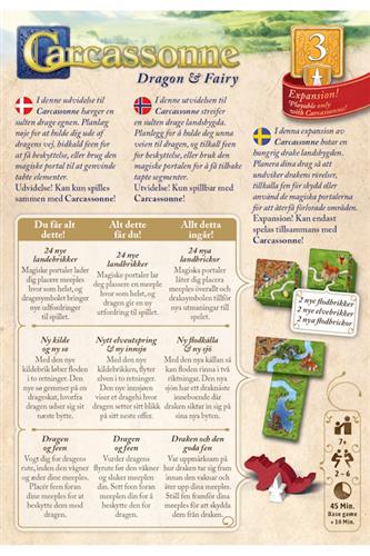 Carcassonne 3. udvidelse: Dragon &amp; Fairy - på dansk 2