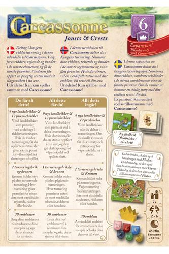 Carcassonne 6. udvidelse: Jousts &amp; Crests - på dansk 2