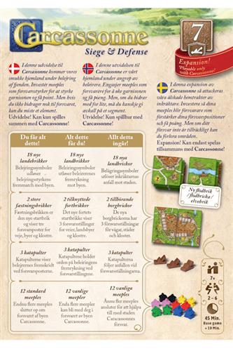 Carcassonne 7. udvidelse: Siege &amp; Defense - på dansk 2