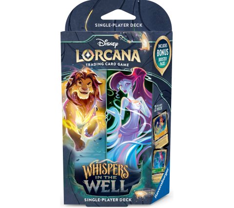 Disney Lorcana:Whispers in the Well, Starter Deck - Simba/Megara Amber/Emerald 