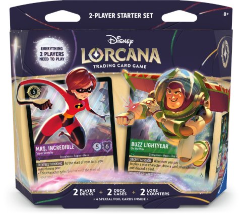 Disney Lorcana:Wilds Unknown 2-Player Starter Set: Mrs. Incredible og  Buzz Lightyear&nbsp;