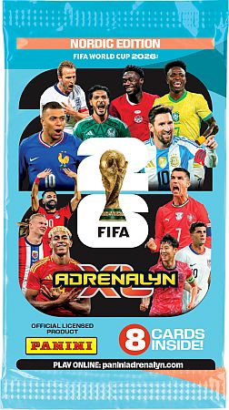 Fodboldkort: Panini Adrenalyn X World Cup 2026 Boosterpakke