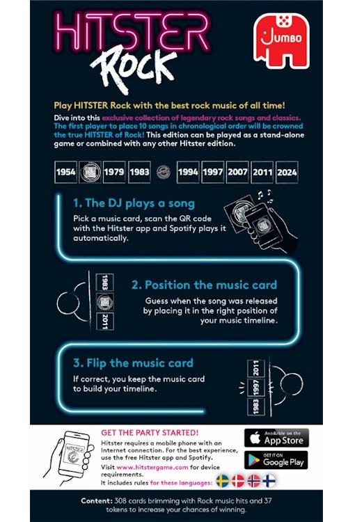 Hitster Rock 2. udgave- på Dansk