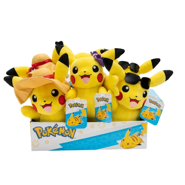 Pokémon Bamse: Forskellige Sommer Pikachu, 20 cm