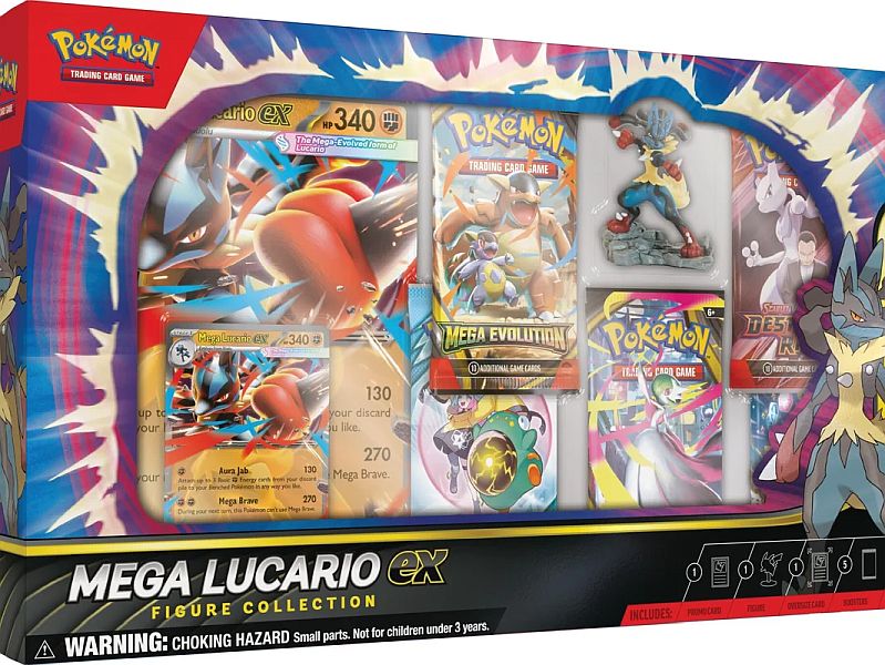 Pokémon -Pokemon ex Box: Mega Lucario ex Figure Collection