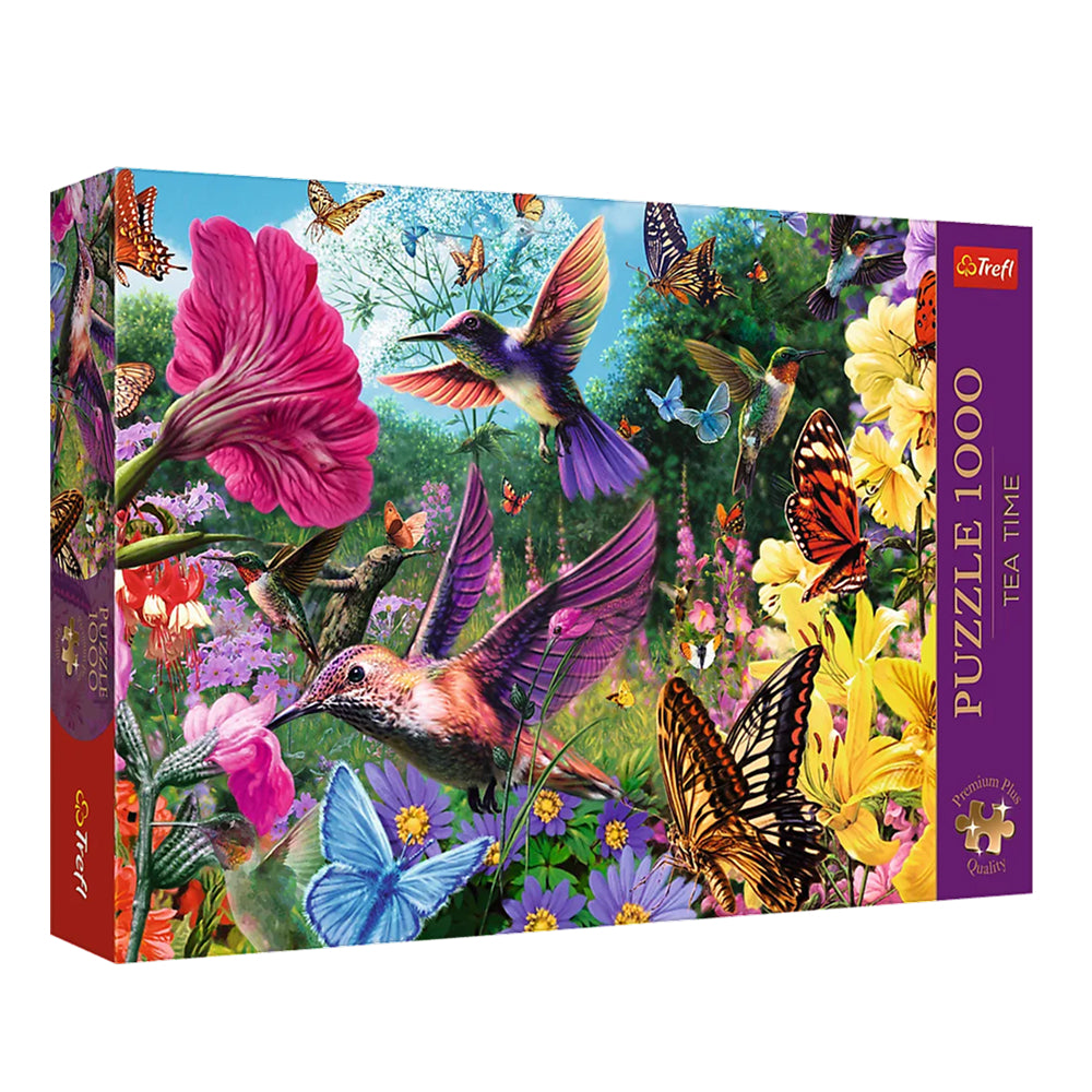 Puslespil - Hummingbird Garden, 1000 brikker