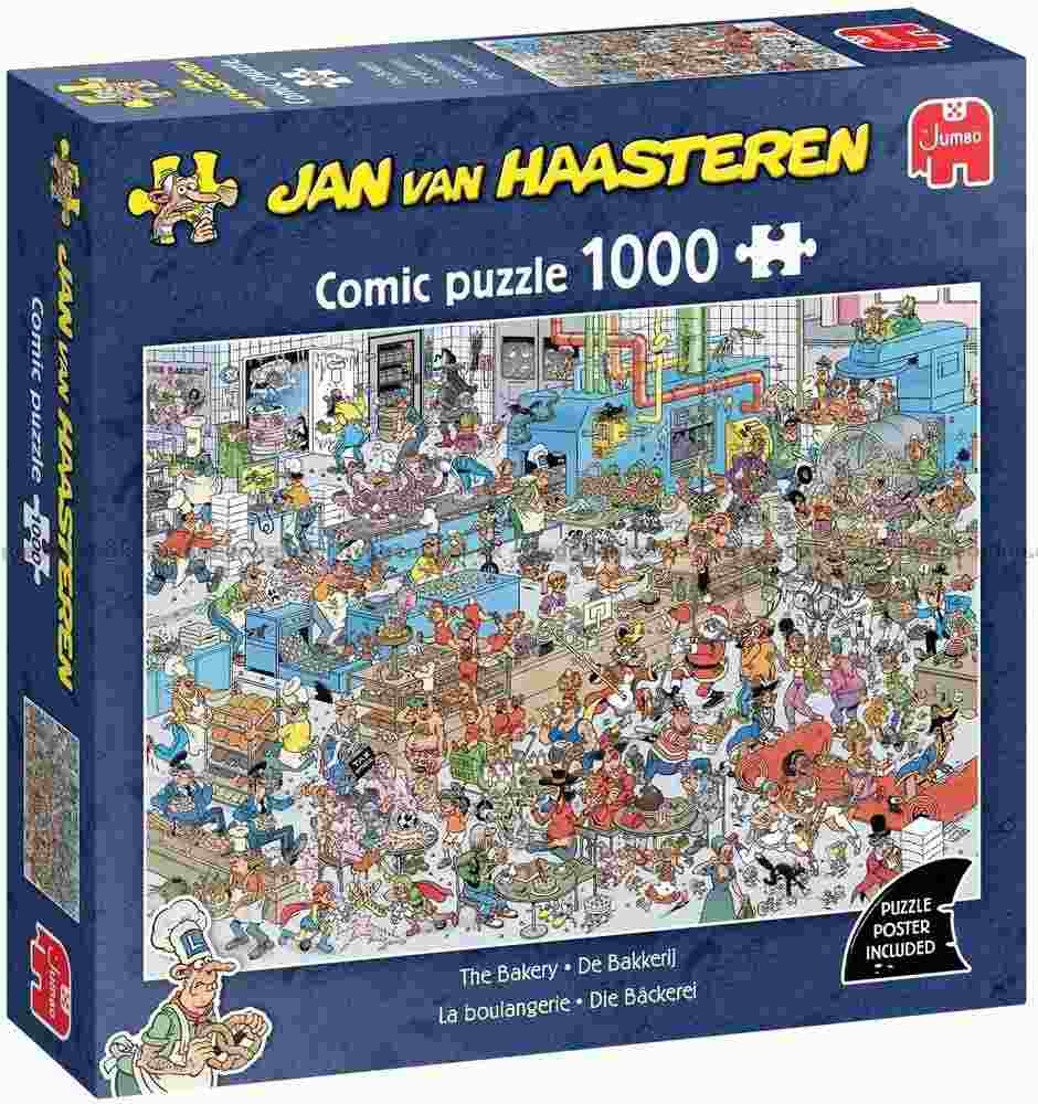 Puslespil - Jan Van Haasteren: Bageriet, 1000 Brikker