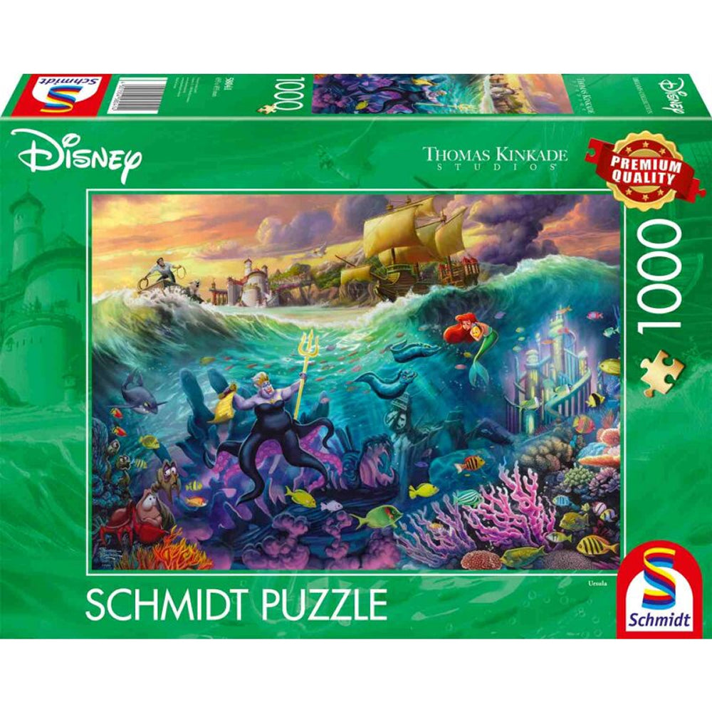 Puslespil - Thomas Kinkade: The Little Mermaid, Ursula, 1000 brikker