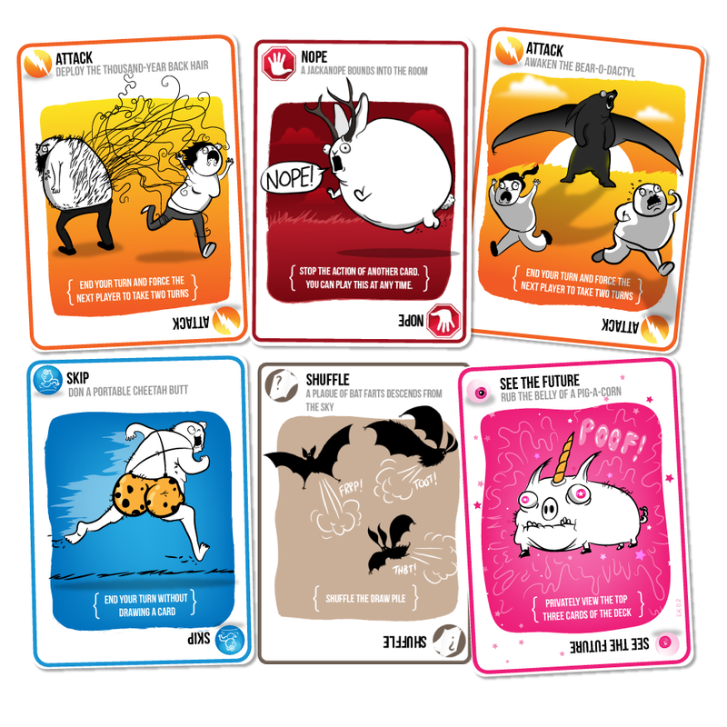 Exploding Kittens - NSFW; Selskabsspil; Brætspil