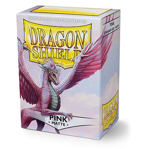Sleeves - Dragon Shield: 100 stk. Standard Matte, Pink