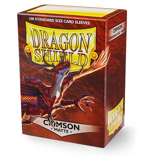 Sleeves - Dragon Shield: 100 stk. Standard Matte, Crimson