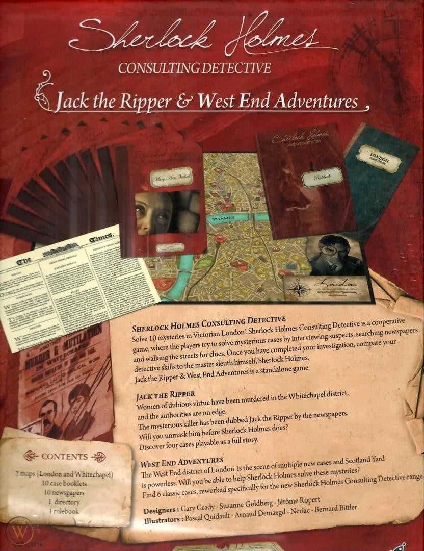 Sherlock Holmes Consulting Detectives Jack the Ripper and West End Adventures