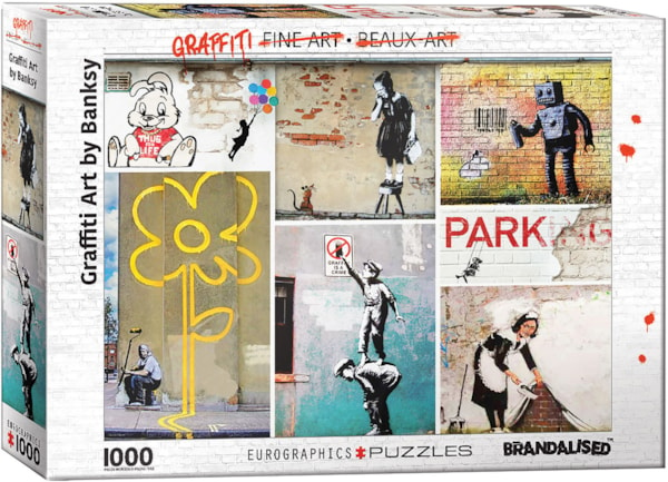 Puslespil - Banksy Kunst, 1000 brikker